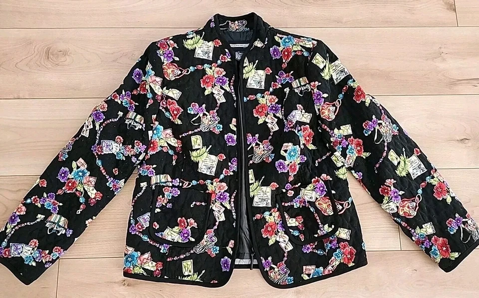 Requirements Women's Quilted Jacket Full Zip Cardigan Casual PL Size Teacher - Image 1 of 4