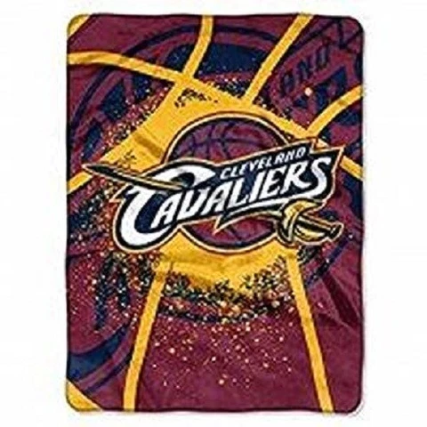 Cleveland Cavaliers Plush 60" by 80" Twin Size Raschel Blanket - NBA Cover