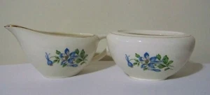 Colorado Columbine Creamer & Sugar Bowl (No Lid) Set Columbia Harker Vintage - Picture 1 of 7