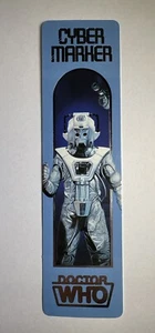 Doctor Who Cyberman Who Dares Target Book Mark Bookmark 1980s Retro Vintage - Picture 1 of 3