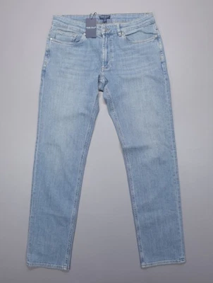 Peter Millar Vintage Lavado Cinco Bolsos Denim Ajuste Personalizado Masculino Tamanho 33x34 $200 - Imagem 1 de 4