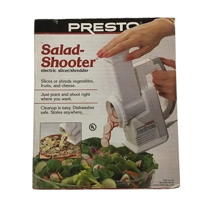 Presto Salad Shooter 02910 Electric Slicer Shredder 1999 Vintage Complete W Box - Image 1 of 4