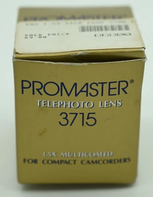 Promaster Telephoto Lens Model 3715 Multicoated 1.5X for Compact Camcorders - Image 1 of 2