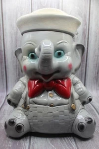 Banco de monedas de elefante de tiza vintage años 40/50 premio de carnaval X-grande - Imagen 1 de 6