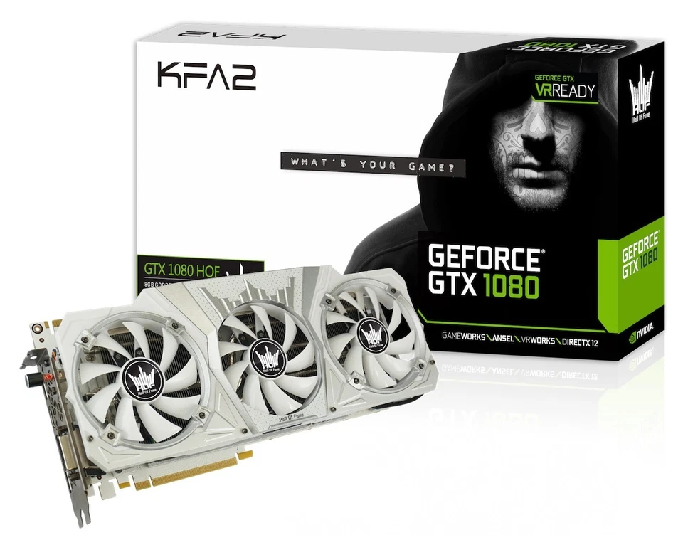 Carte Graphique Geforce GTX 1080 EXOC KFA2 | 8GB DDR5X | VR Ready | 4K | DX12 | - Image 1 of 1