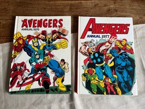 Marvel Ther Avengers UK Annuals 1976/77 Unclipped - Picture 1 of 9