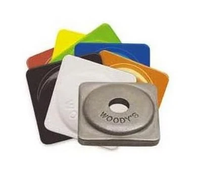 Woodys Square Digger Aluminum Support Plates - 5/16in Natural (1000pk - Image 1 of 4