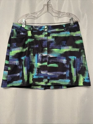 Slazenger Golf Talla 12 Falda Pantalones Cortos Forrados Multicolor Verde Azul Púrpura Foto 1 de 4