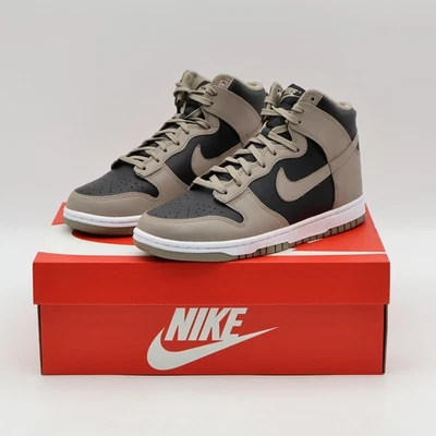 DD1869-002 Nike Dunk High Moon Fossil Negro Amargo Marrón Oscuro Gris Ceniza (Mujeres) Foto 1 de 4