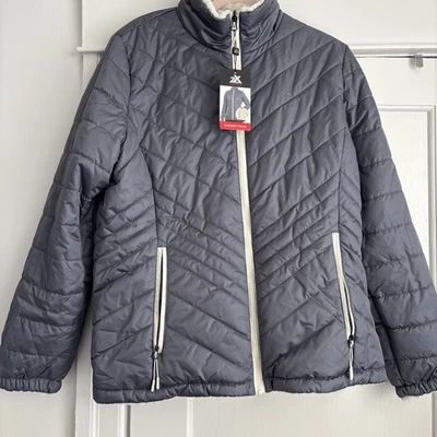 Chaqueta de invierno acolchada ZeroXposur nueva con etiquetas para mujer XL abrigo acolchado reversible con cremallera Foto 1 de 4