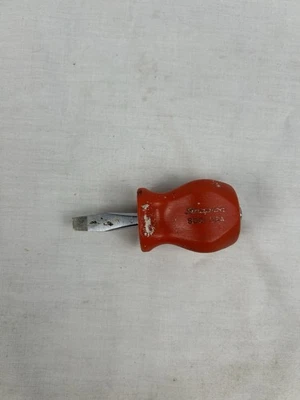 Snap On Slotted/ Flat blade Stubby Screwdriver SDD1 READ - Image 1 of 2