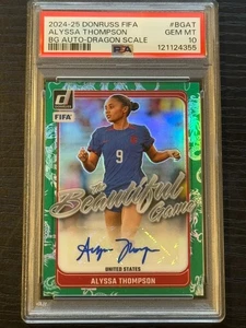 2024 Donruss Hermoso Juego Dragon Scale Auto Alyssa Thompson/99 PSA 10 (pop:2) - Imagen 1 de 2