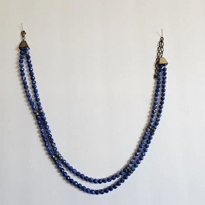 DTR Jay King 925 Sterling & Lapis Lazuli *** Colar de 2 Fios *** - Imagem 1 de 4
