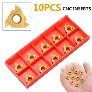 10pcs 16ER AG60 Carbide External Thread Carbide Inserts Blade Lathe Turning Tool - Picture 1 of 7