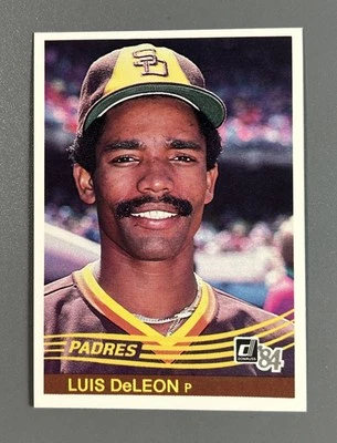 1984 Donruss Baseball Luis DeLeon San Diego Padres #162 - Image 1 of 2