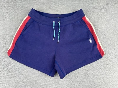 Polo Ralph Lauren Shorts Women Extra Small Purple Red Sweat Jersey Fabric 28x5 - Image 1 of 4