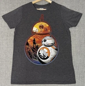 Camisa Star Wars Para Mujer Grande Gris BB-8 Droide Naranja Disney Nueva - Imagen 1 de 13