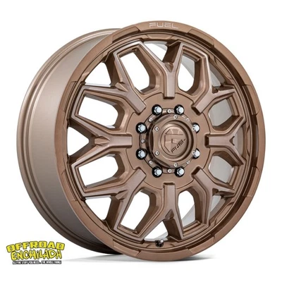 6/ 20x8.25" 8x200 Fuel Off-Road Flux Dually Wheels Ford F-350 Ram 3500 DRW Foto 1 de 4