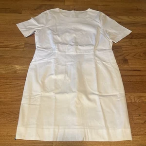 cos Vestido blanco manga corta 44 14 para mujer tiene bolsillos - Imagen 1 de 2