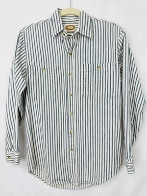 VTG 80s Banana Republic Mills Valley Shirt Striped Pockets Cotton Preppy Sz M - Image 1 of 4