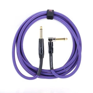 Kirlin Purple 3m 10 Feet Straight 1/4" Plug Premium Plus Noise-free Guitar Bass - Picture 1 of 5