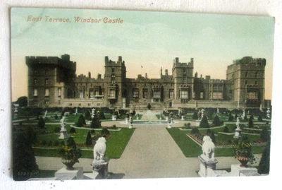 Vintage 1910s prelinen postcard of East Terrace, Windsor Castle (London) - Image 1 of 2