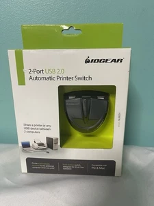 IOGear (GUB231) 2-Ports Externer USB 2.0 Automatischer Druckerschalter Neu - Bild 1 von 2
