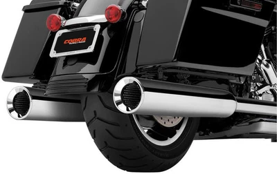 Cobra PowrFlo 4-1/2 pulgadas. Silenciadores Deslizables - Cromo Motocicleta Bicicleta de Calle 6215 Foto 1 de 4