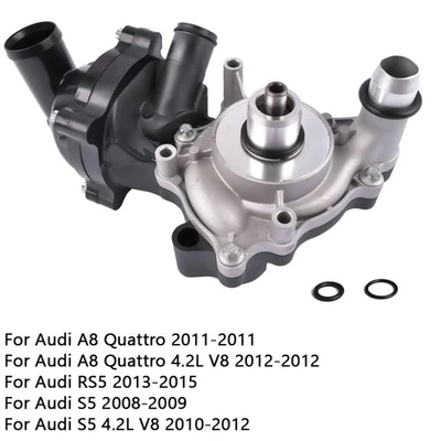 Water Pump & Thermostat For Audi A8 Quattro S5 RS5 4.2 FSI 079121013P 079121013T - Image 1 of 4