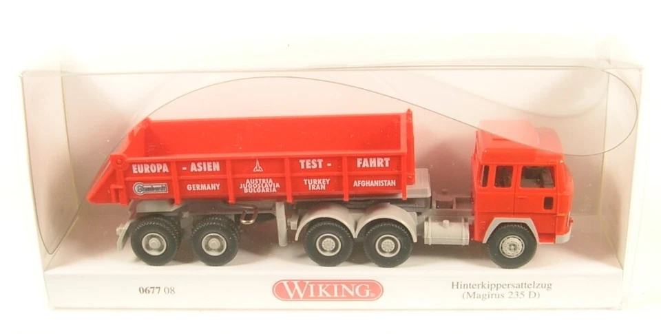 Magirus 235 D Hinterkippersattelzug ( Prova Strada Europa-Asien) 1963-1971 1:87 - Immagine 1 di 1