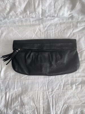 Banana Republic Black Leather Clutch - Image 1 of 4