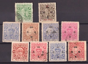 ESTADO COCHIN - SELLOS SELECCIONADOS ANTERIORES A 1950 INCLUYENDO SELLOS DE SERVICIO - 10V - USADOS - Imagen 1 de 4