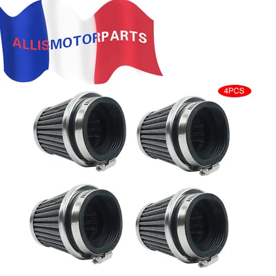 4x 54mm Filtre à Air Cornet Moto Pour Honda CB900 CB1000 Kawasaki KZ1000 Suzuki - Image 1 of 4