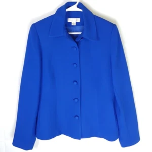 Casual Corner Button Blazer Coat Size 10 | Elegant Office Work Spring Cocktail - Picture 1 of 4