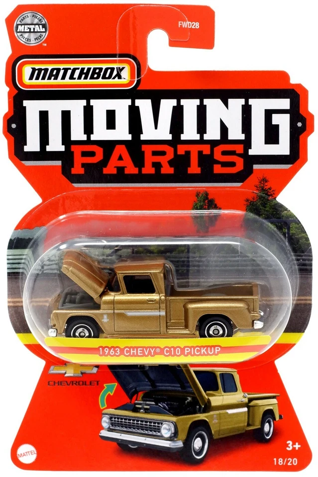 Matchbox Moving Parts 1963 Chevy C10 Pickup Diecast Vehicle - Image 1 of 1