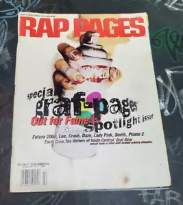 Vintage RAP PAGES Magazine 1996 Graf Spotlight Issue #1 VOL 5 Hip Hop Graffiti - Picture 1 of 7
