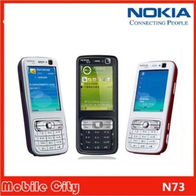 Nokia N73 Bluetooth 3.2MP Camera 3G Keyboard Cell Phone Unlocked Original 2.4 in - Image 1 of 4