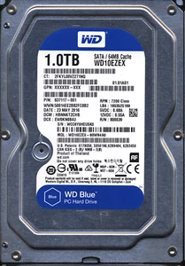 WD 1TB WD10EZEX-60WN4A0 DCM HBNNKT2CHB T2 2060-800039-001 Donor Drive - Afbeelding 1 van 2