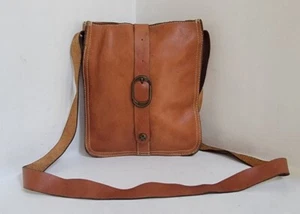 Patricia Nash Bag Italian Leather Venezia Pouch Crossbody Bag Purse Brown - Picture 1 of 12