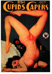 #5 1992 Spicy Erotic Tradng Card Men's 1930s Mag Cover GGA - Picture 1 of 2