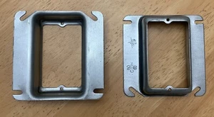 Eaton TP488 Crouse-Hinds Square Mud Ring, 4", Steel, 1" Raised - Quantity of 10 - Picture 1 of 1