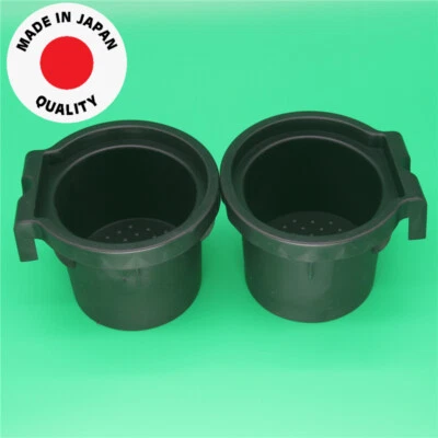 2PCS Black Insert Liner Cup Holder fit 2005-2019 Nissan Frontier Xterra Console - Image 1 of 4
