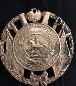 Vintage 1952 Konföderierte Staaten von Amerika CSA Messing Untersetzer VA Metalcrafters - Bild 1 von 7