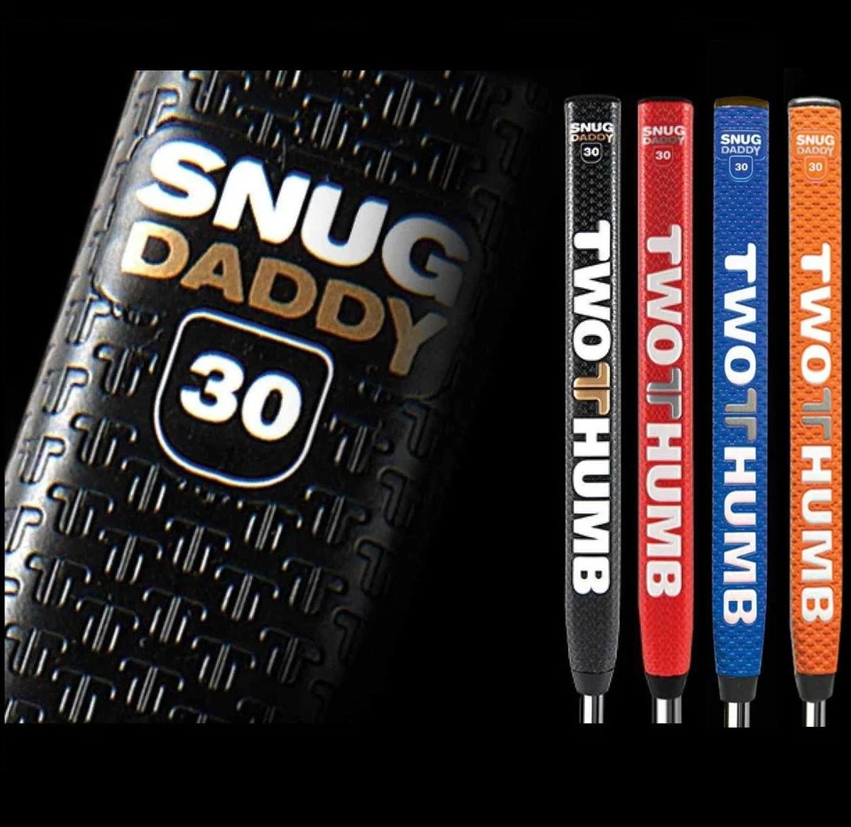 2 THUMB SNUG DADDY 30 PUTTER GRIP. ORANGE, RED, BLUE, GREEN, BLACK. - Image 1 of 1