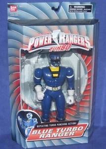Power Rangers Turbo Blue Repeating Punching Action Ranger Factory Sealed New - Picture 1 of 1