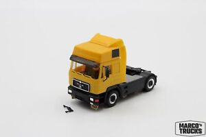 Herpa MAN F90 Tractor yellow/black Self-made Conversion  1:87 /HU19775