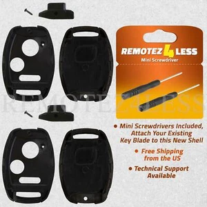 Cutting Not Required For 2010-2012 Honda Accord Crosstour Remote Shell Cases - Picture 1 of 6