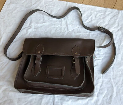 muso-koroni Sac à bandoulière marron foncé végétalien pour homme 35x 27x 7cm - Photo 1/4