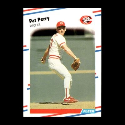 Pat Perry 1988 Fleer Cincinnati Reds #244 R326S 43 - Image 1 of 2