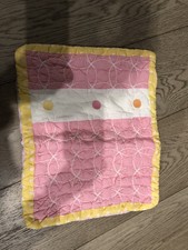 New Pottery Barn Pink Yellow Stella Quilted Small Crib Sham